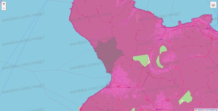 北海道のイオンネットスーパーのエリア地図