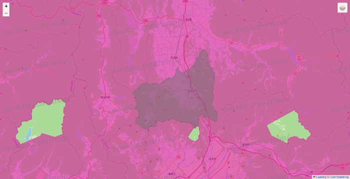 北海道のイオンネットスーパーのエリア地図