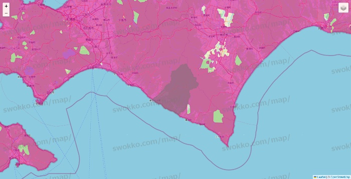 北海道のイオンネットスーパーのエリア地図