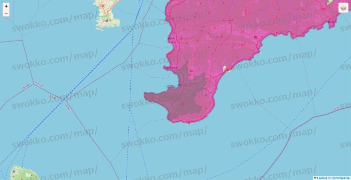 千葉県のイオンネットスーパーのエリア地図