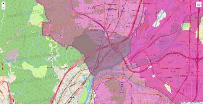 京都府のイオンネットスーパーのエリア地図