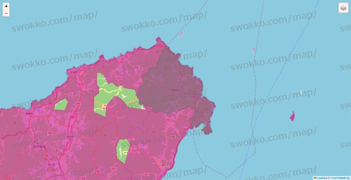 京都府のイオンネットスーパーのエリア地図