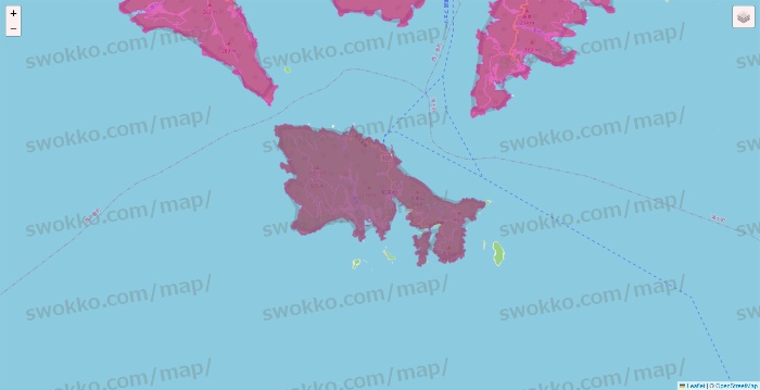 島根県のイオンネットスーパーのエリア地図
