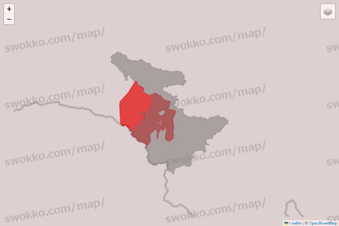 福島県のBeisia（ベイシア）ネットスーパーのエリア地図