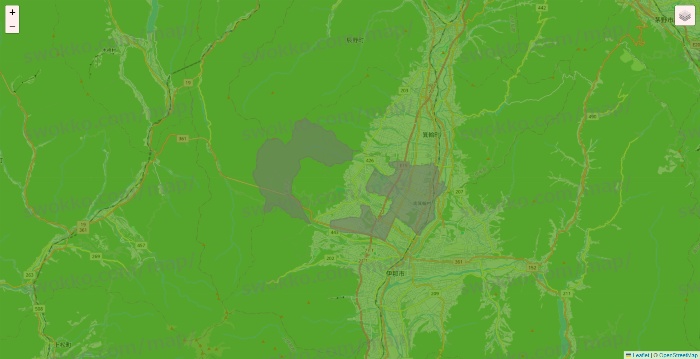 長野県のデリシアネットスーパーのエリア地図