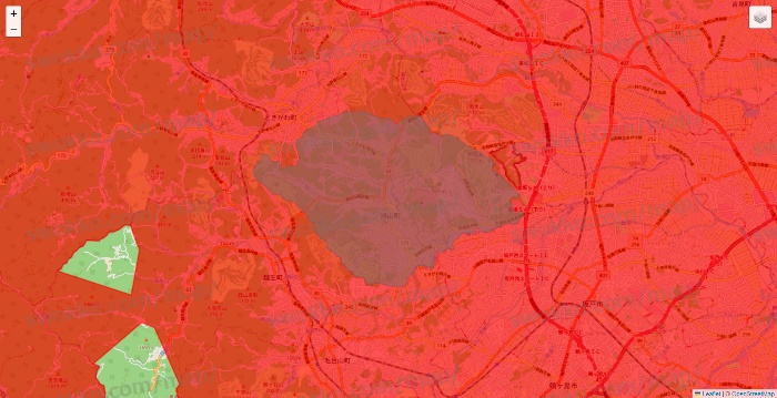 埼玉県の出前館のエリア地図