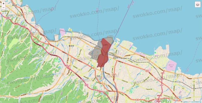 福岡県の出前館のエリア地図