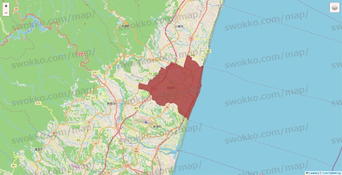 宮崎県の出前館のエリア地図