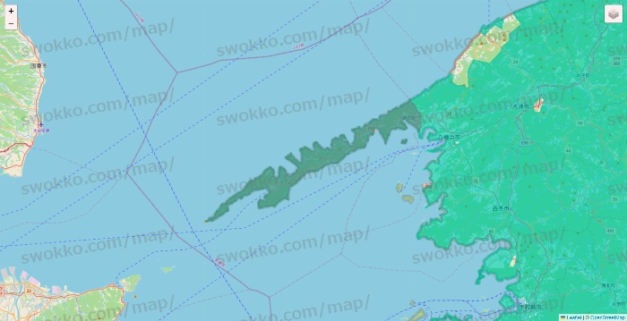 愛媛県のフジネットスーパー「おまかせくん」のエリア地図