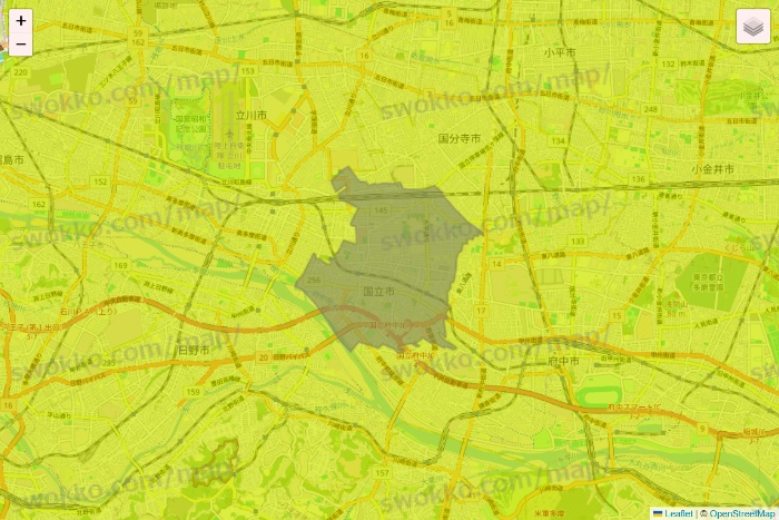 東京都のGreen Beans（グリーンビーンズ）のエリア地図