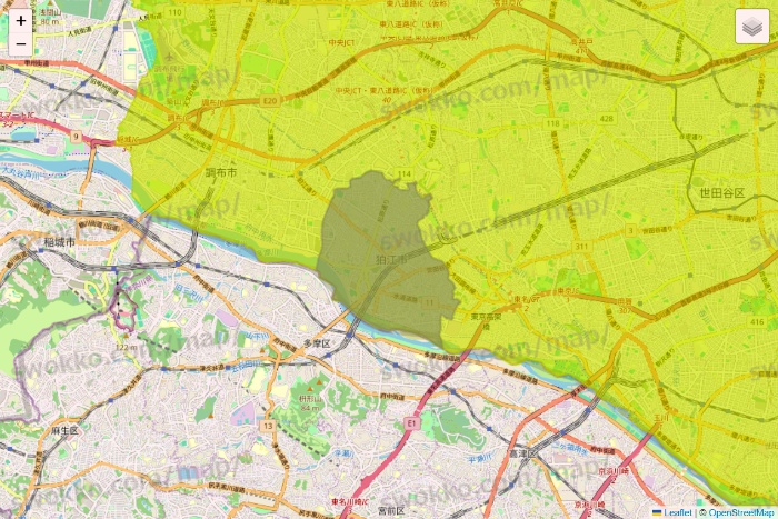 東京都のGreen Beans（グリーンビーンズ）のエリア地図