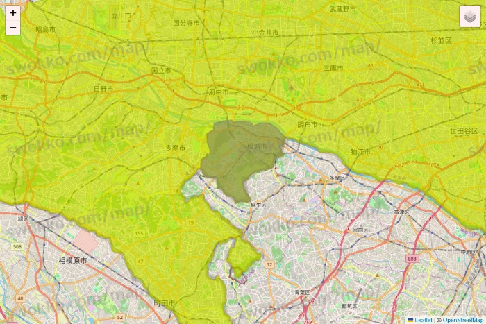 東京都のGreen Beans（グリーンビーンズ）のエリア地図