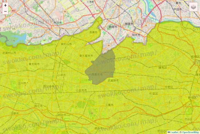 東京都のGreen Beans（グリーンビーンズ）のエリア地図