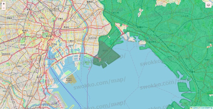 千葉県のイトーヨーカドーネットスーパーのエリア地図