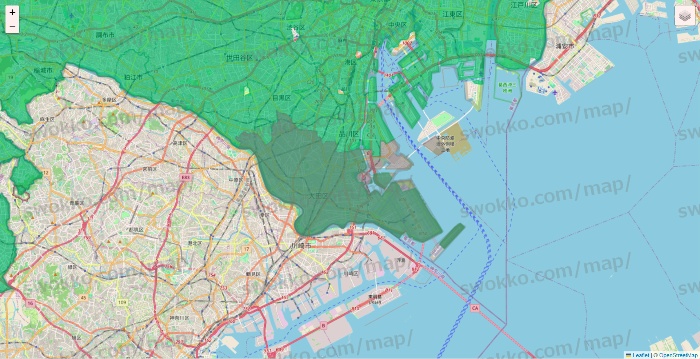東京都のイトーヨーカドーネットスーパーのエリア地図