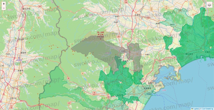 宮城県のイトーヨーカドーネットスーパーのエリア地図