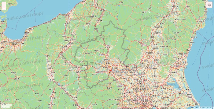 群馬県のKASUMI（カスミ）・BLANDE（ブランデ）のネットスーパーのエリア地図