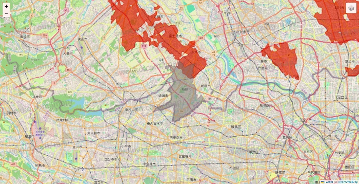 埼玉県のKASUMI（カスミ）・BLANDE（ブランデ）のネットスーパーのエリア地図