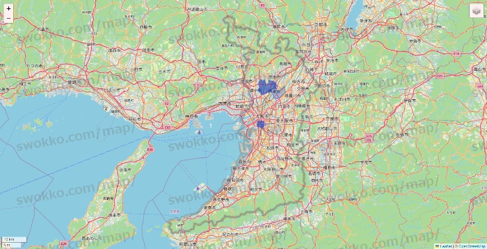大阪府のコーヨー（KOHYO）・マックスバリュ西日本のネットスーパーのエリア地図
