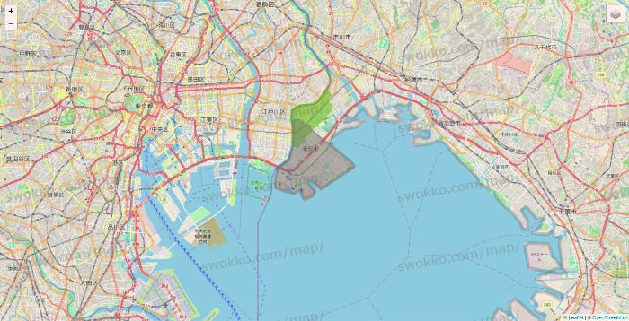 千葉県のライフネットスーパーのエリア地図