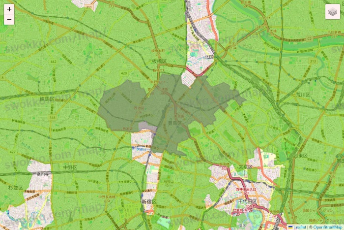 東京都のライフネットスーパーのエリア地図