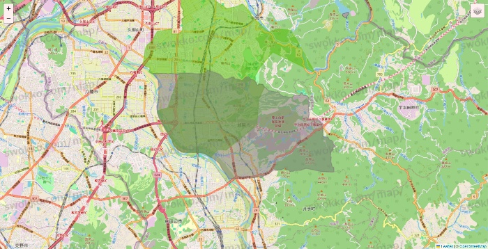 京都府のライフネットスーパーのエリア地図
