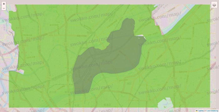 大阪府のライフネットスーパーのエリア地図