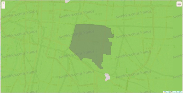 大阪府のライフネットスーパーのエリア地図