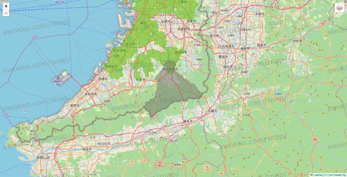 大阪府のライフネットスーパーのエリア地図