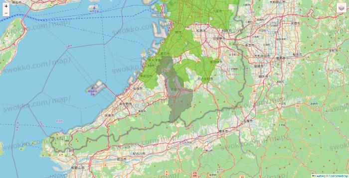 大阪府のライフネットスーパーのエリア地図