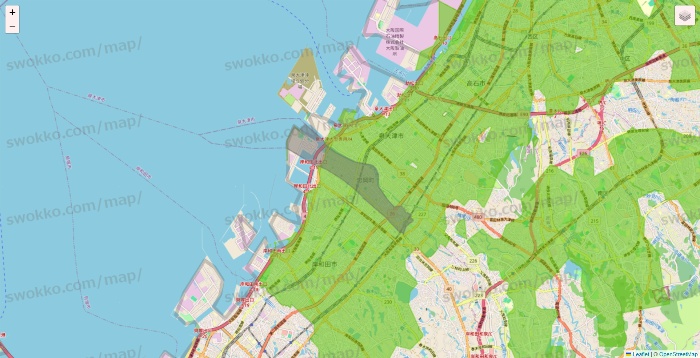 大阪府のライフネットスーパーのエリア地図