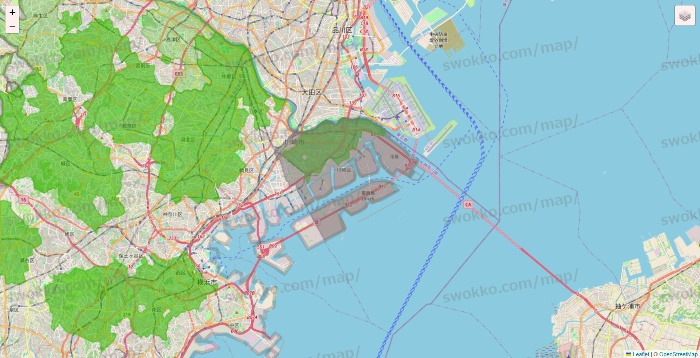 神奈川県のマルエツ・LINCOS（リンコス）のネットスーパーのエリア地図