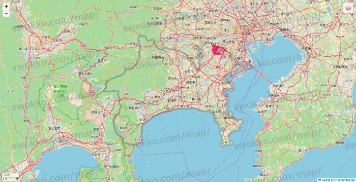 神奈川県のマックスバリュ関東のネットスーパーのエリア地図