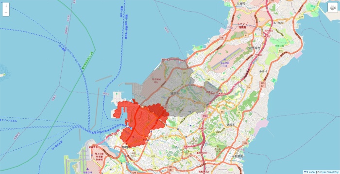 沖縄県のmenu（メニュー）のエリア地図