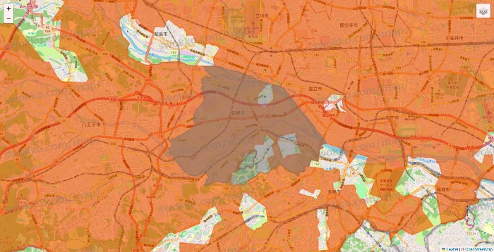 東京都のOniGO（オニゴー）のエリア地図
