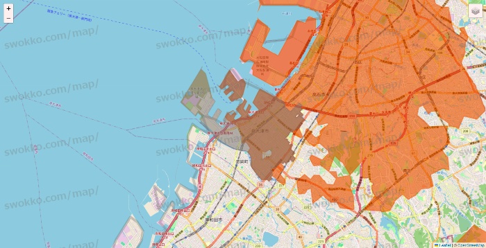 大阪府のOniGO（オニゴー）のエリア地図