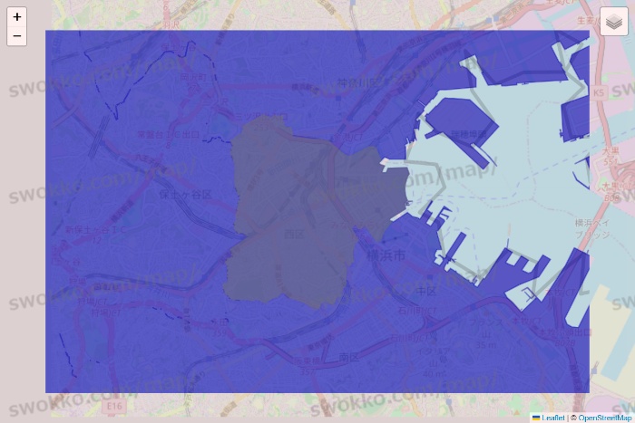 神奈川県のRocket Now（ロケットナウ）のエリア地図