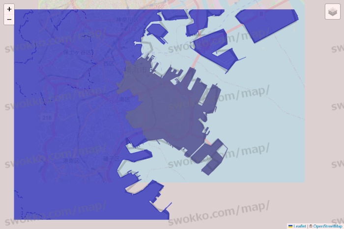 神奈川県のRocket Now（ロケットナウ）のエリア地図