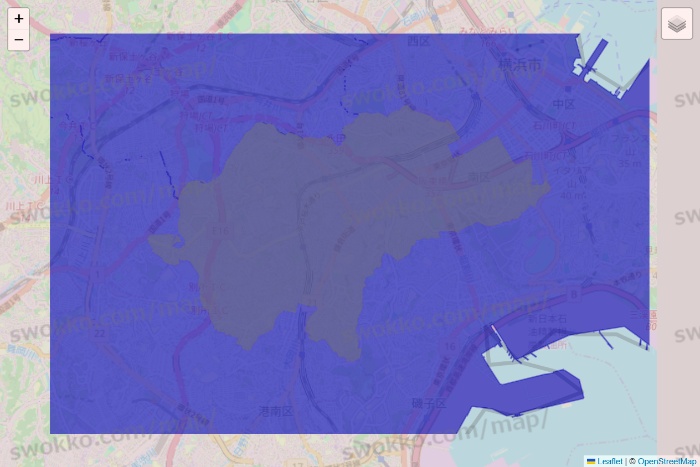 神奈川県のRocket Now（ロケットナウ）のエリア地図