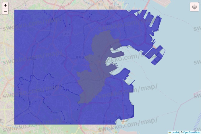神奈川県のRocket Now（ロケットナウ）のエリア地図