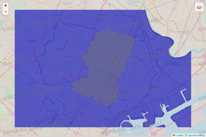 神奈川県のRocket Now（ロケットナウ）のエリア地図