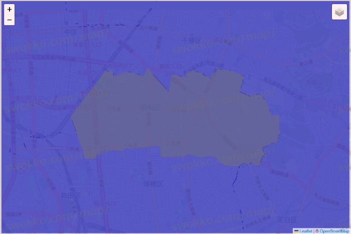 愛知県のRocket Now（ロケットナウ）のエリア地図
