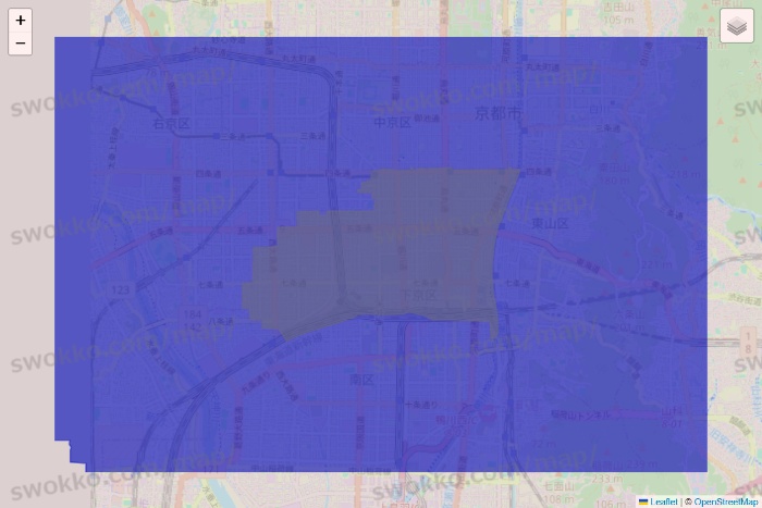 京都府のRocket Now（ロケットナウ）のエリア地図