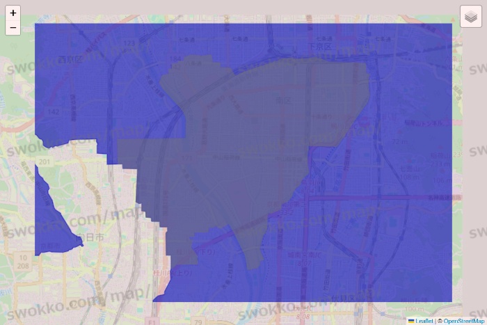 京都府のRocket Now（ロケットナウ）のエリア地図