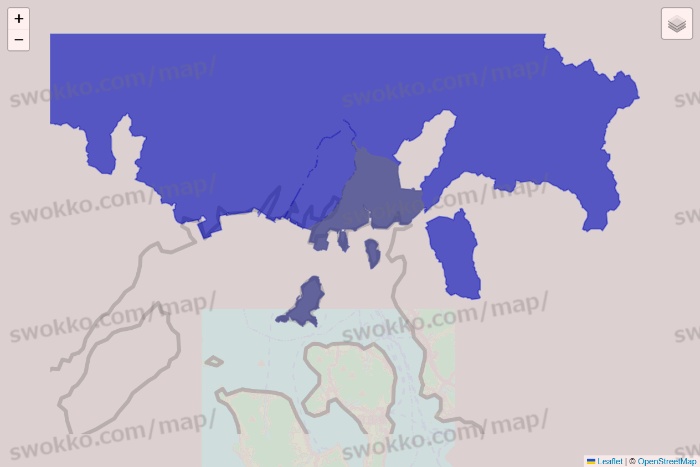 広島県のRocket Now（ロケットナウ）のエリア地図