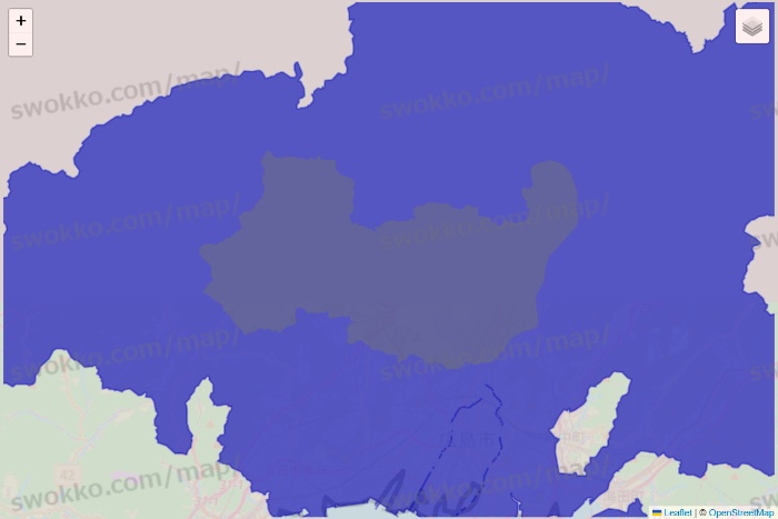 広島県のRocket Now（ロケットナウ）のエリア地図