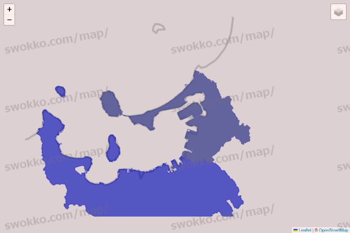 福岡県のRocket Now（ロケットナウ）のエリア地図