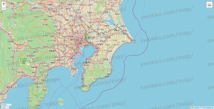 千葉県のサミットネットスーパーのエリア地図