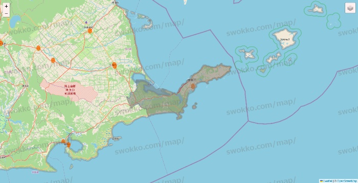 北海道の7NOW（セブンナウ）のエリア地図