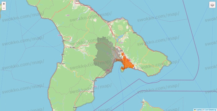 北海道の7NOW（セブンナウ）のエリア地図